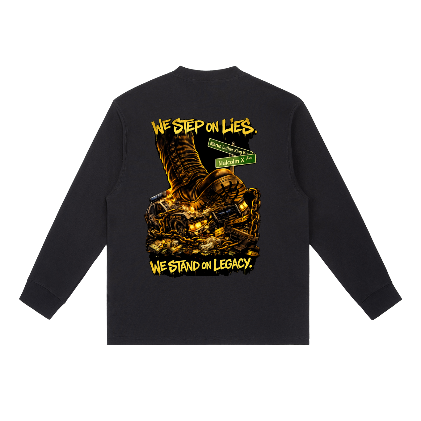 Big Steppers Crewneck Long-Sleeve T-Shirt