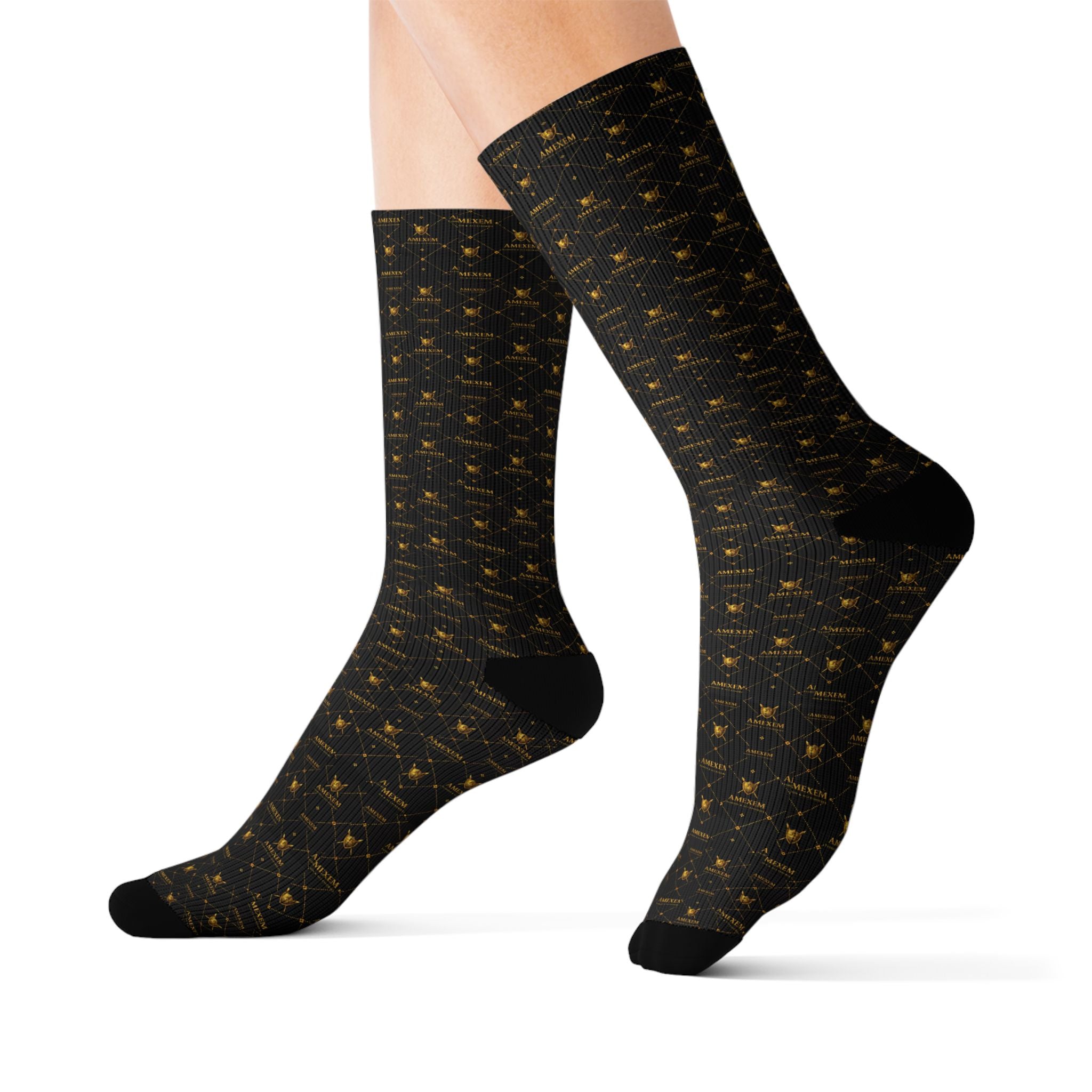 Amexem Monogram Crew Socks