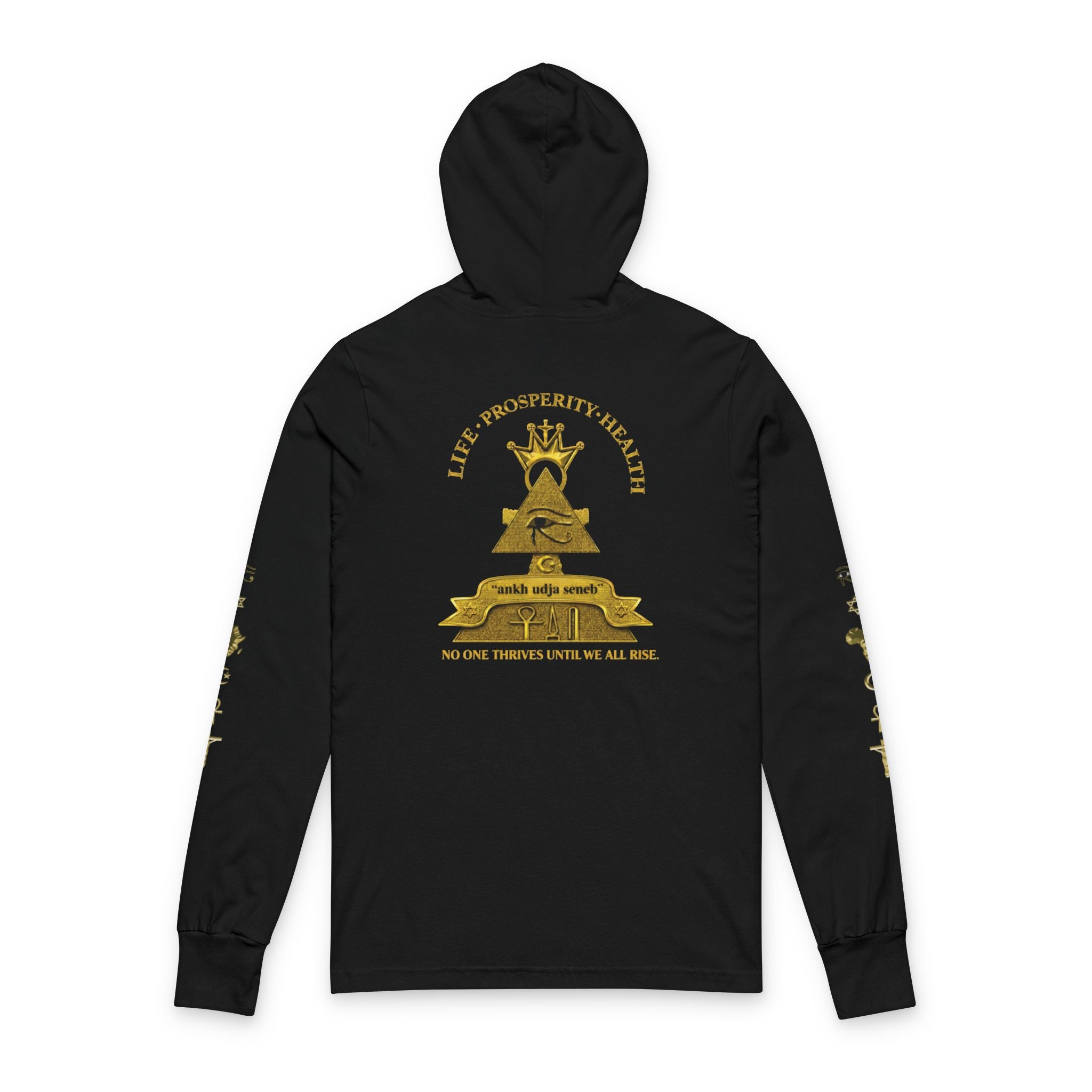 Ankh Udja Seneb™ Crown Emblem Hoodie