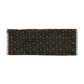 Starry Nightlight Scarf – Soft Black & Gray LED Pattern Winter Scarf