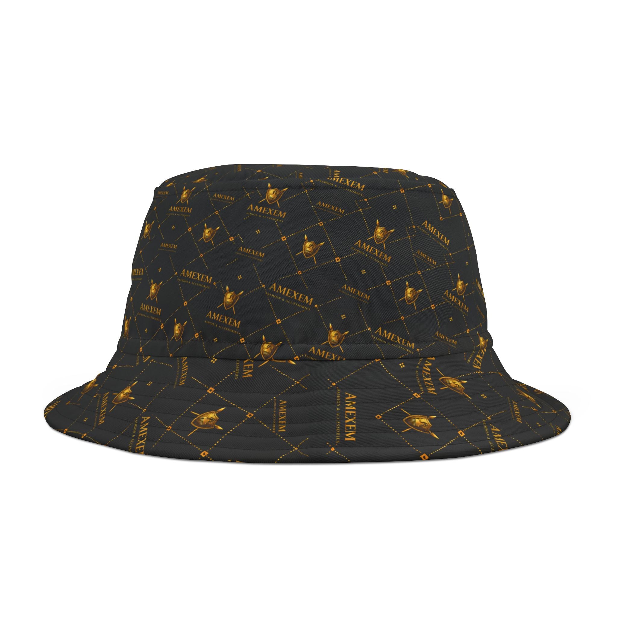 Amexem Monogram Print Bucket Hat