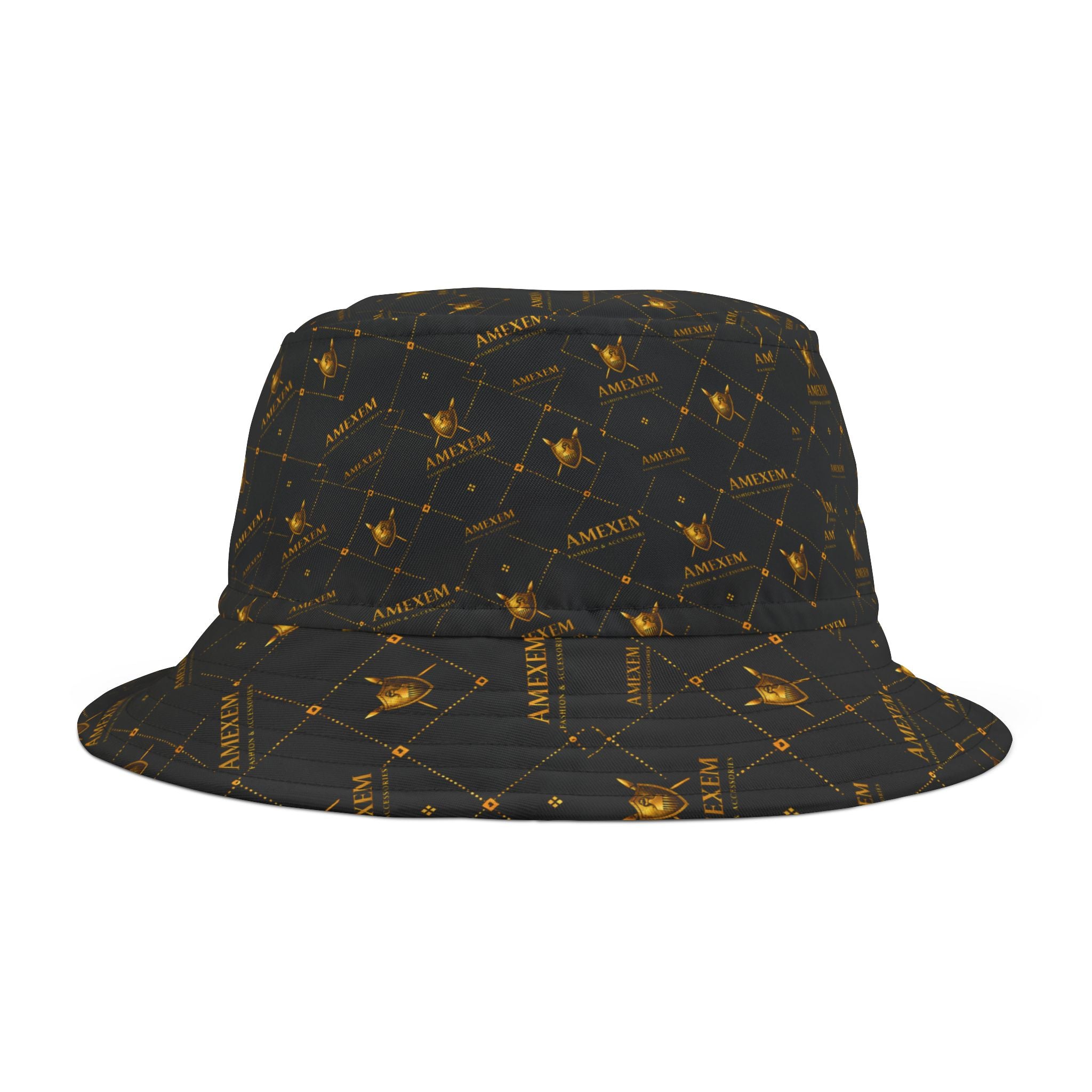 Amexem Monogram Print Bucket Hat