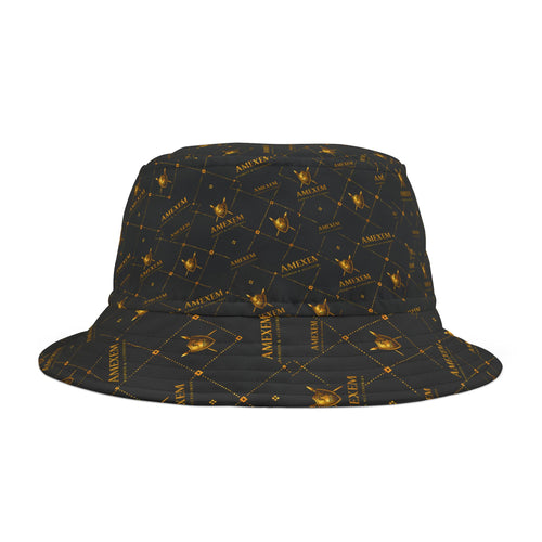 Amexem Monogram Print Bucket Hat