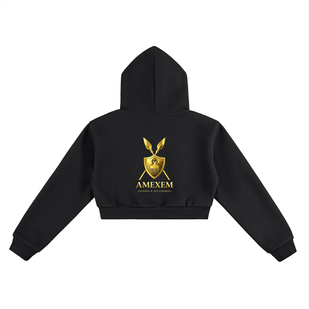 Amexem Logo Essential Cropped Hoodie