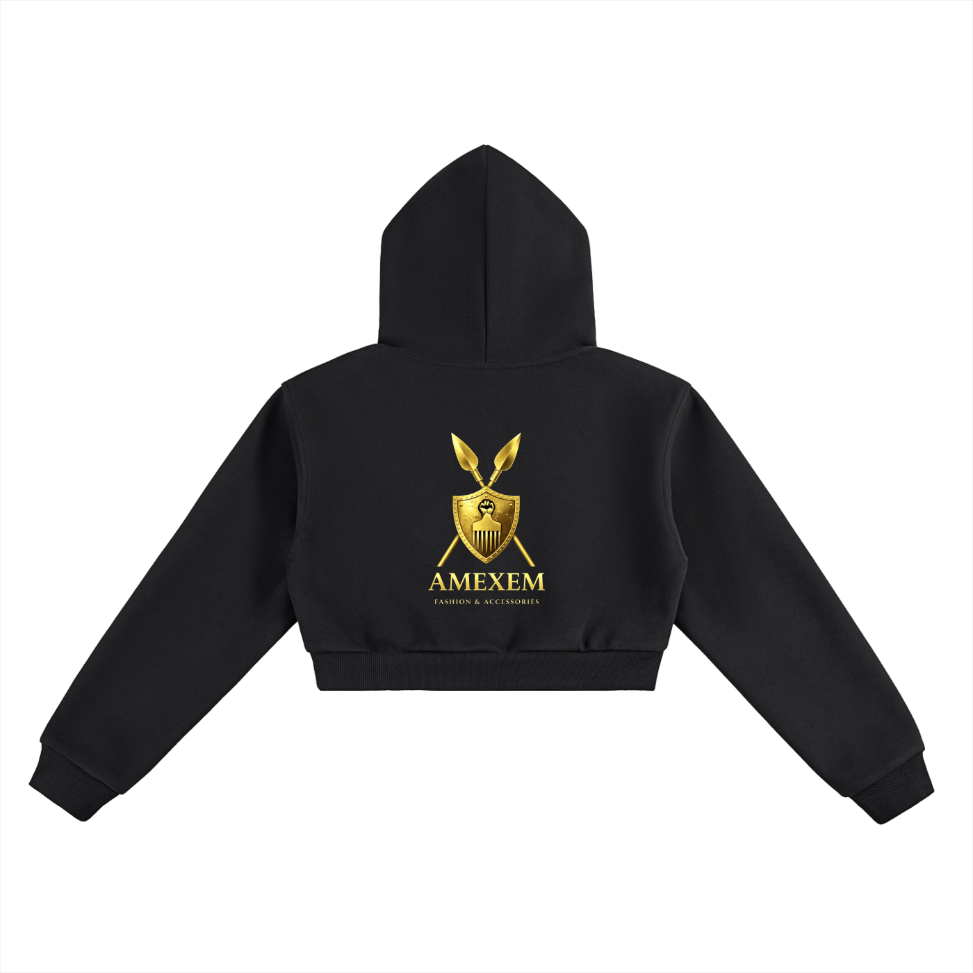 Amexem Logo Essential Cropped Hoodie