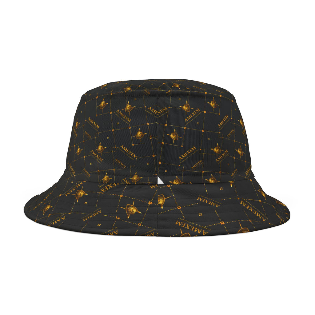 Amexem Monogram Print Bucket Hat