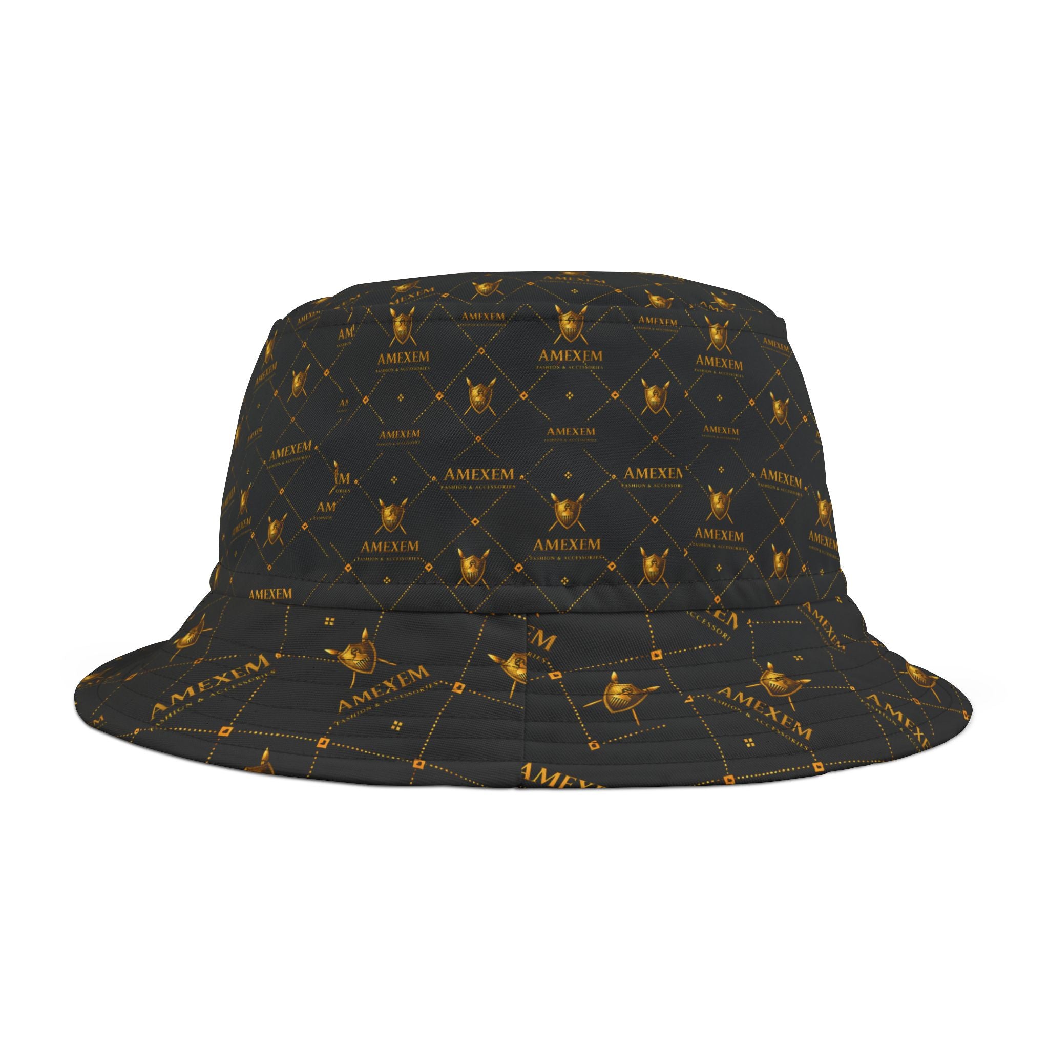 Amexem Monogram Print Bucket Hat