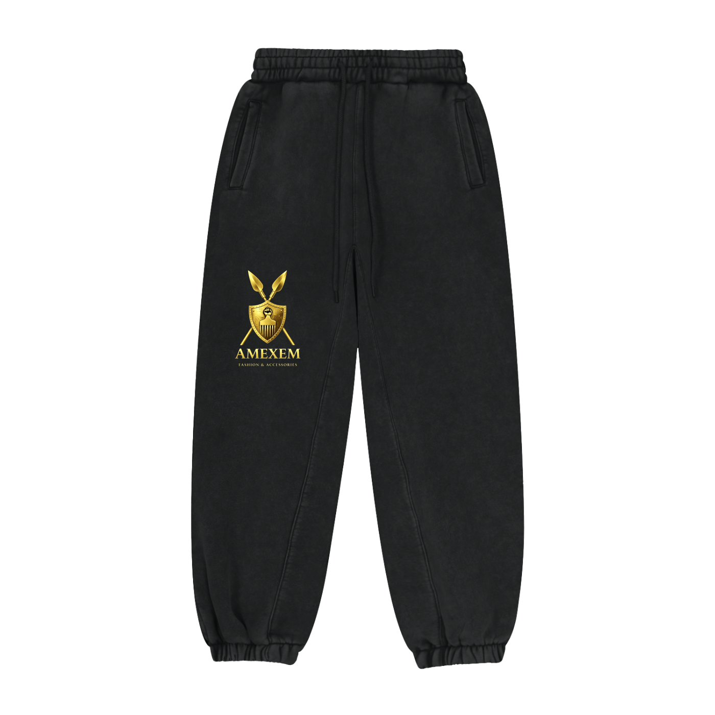 Amexem Logo Fleeced Jogger Sweatpants