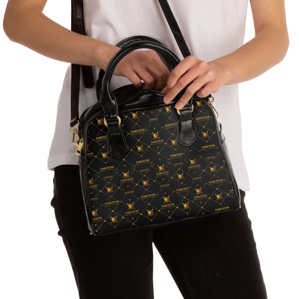 Amexem Monogram Shoulder Handbag