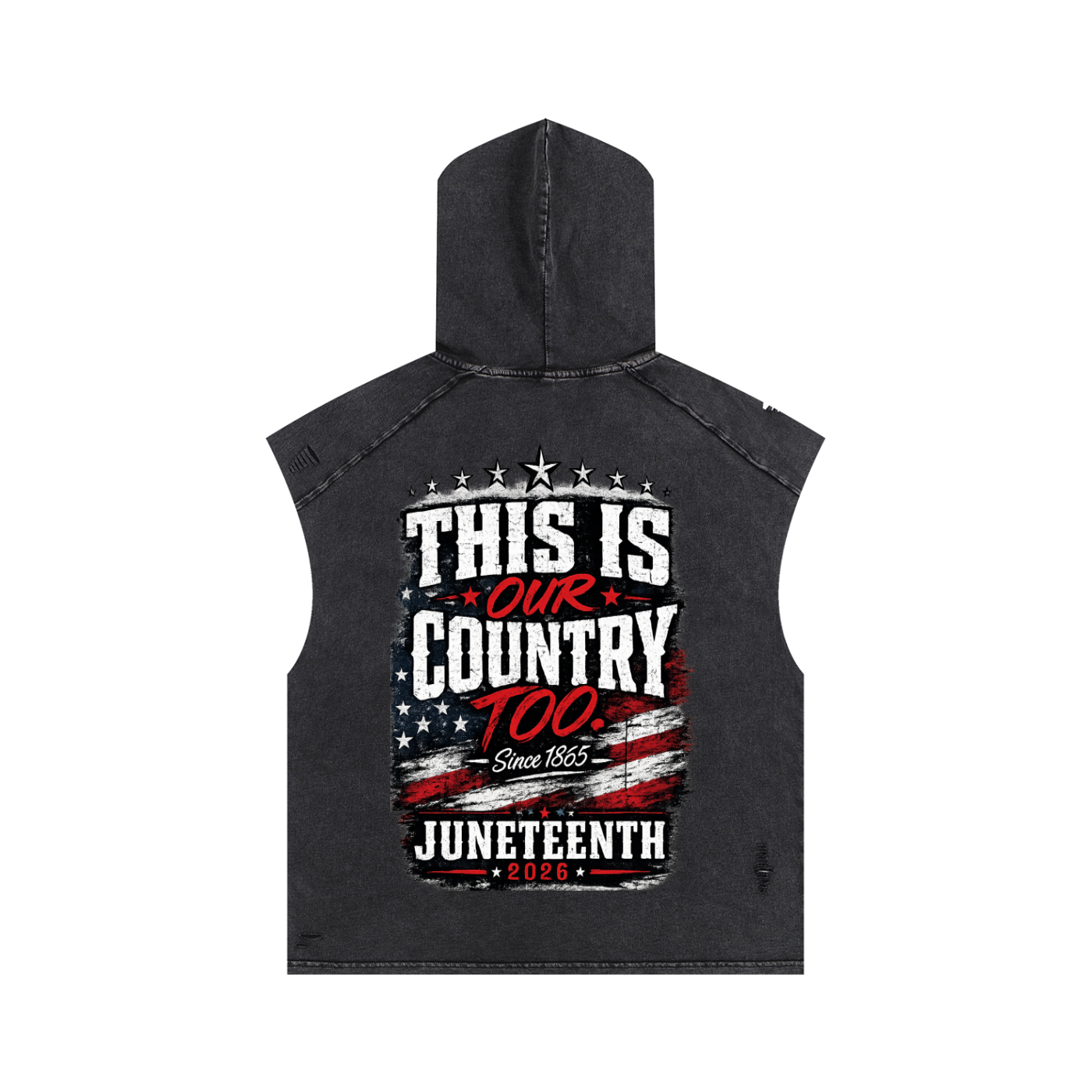 Juneteenth Celebrate Freedom Graphic Tee Hooded Tank Top