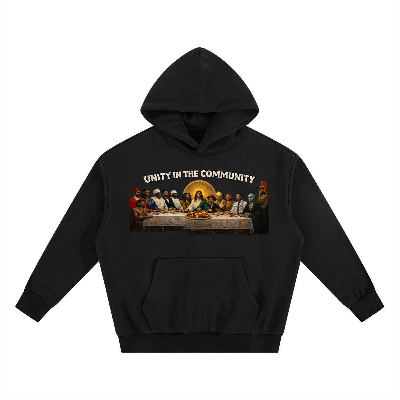 Unity In The Community Essential Heavyweight Boxy Fleece Hoodie