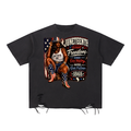 Juneteenth Celebrate Freedom Snow Washed Raw-Hem T-Shirt