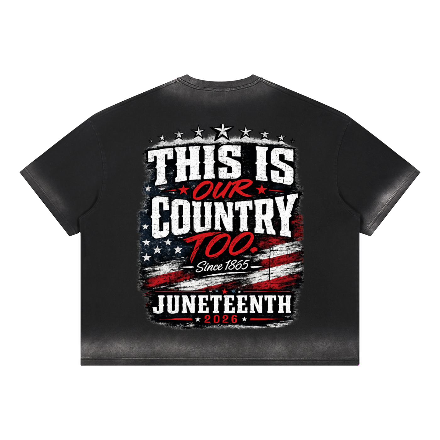 Juneteenth Celebrate Freedom  Sunfade Vintage Wash T-Shirt
